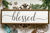 Blessed Wood sign