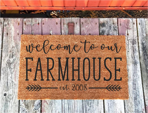 Welcome to our Farmhouse doormat